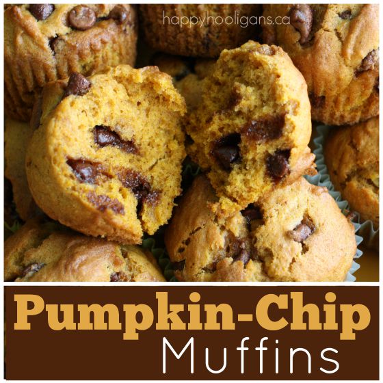 pumpkin-chocolate-chip muffins