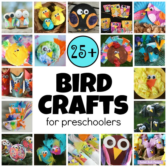 Easy Bird Crafts for Preschoolers and Toddlers