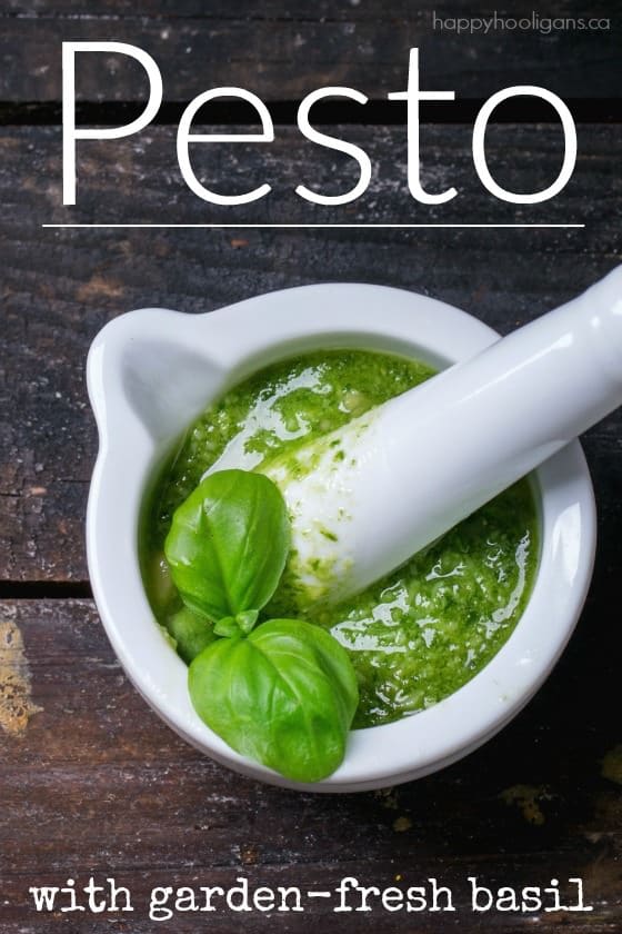 Homemade Pesto Recipe with Fresh Basil