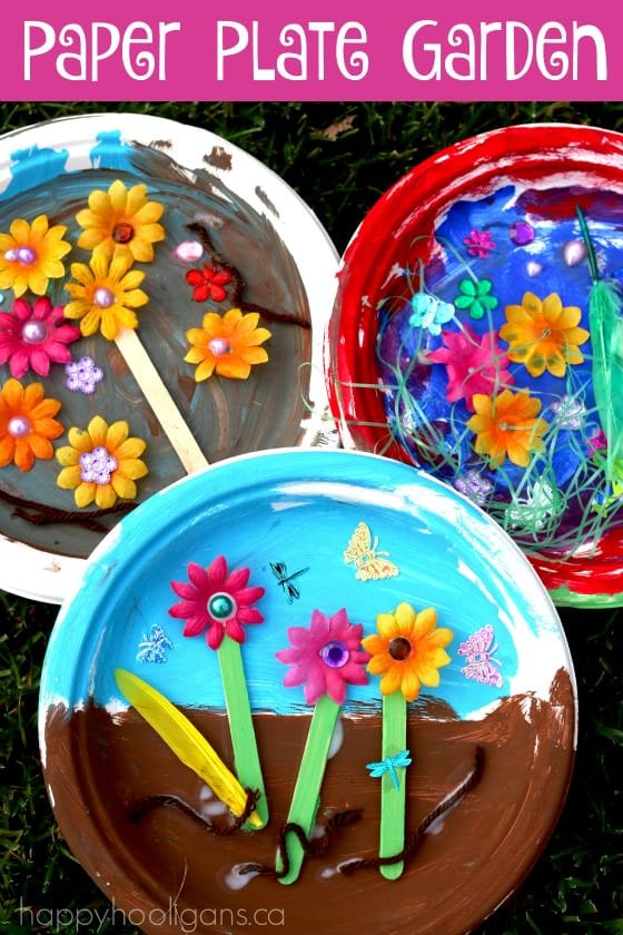 Paper Plate Garden Craft for Toddlers and Preschoolers