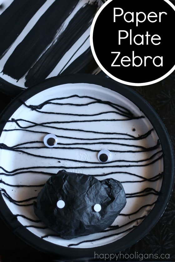 Paper Plate Zebra Craft for Kids - Happy Hooligans