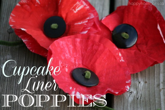 cupcake liner poppies