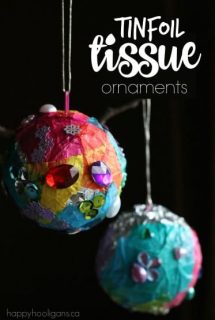 Tinfoil Tissue Paper Ornaments