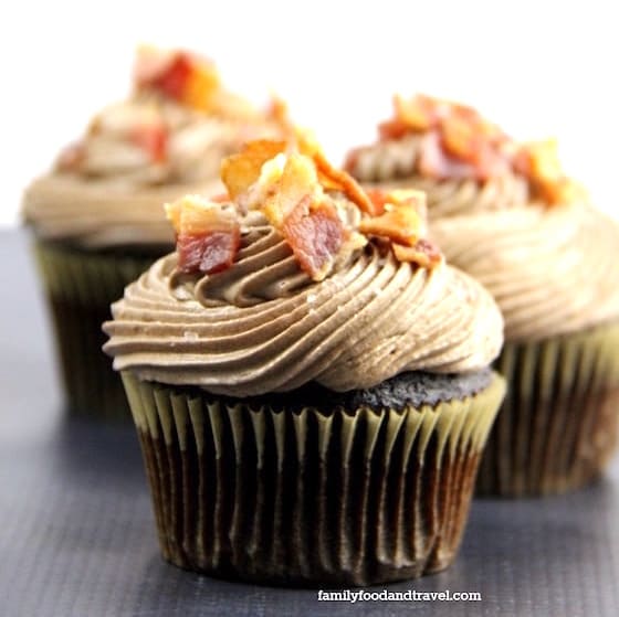 Chocolate Covered-Bacon Cupcakes