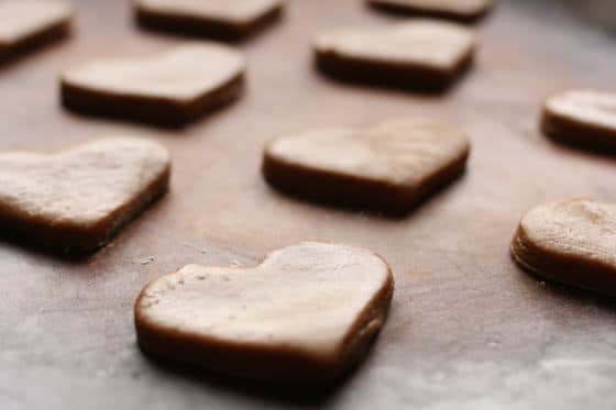 Heart Shaped Gingerbread Cookies