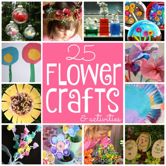 25 Flower Crafts and Activities by Happy Hooligans