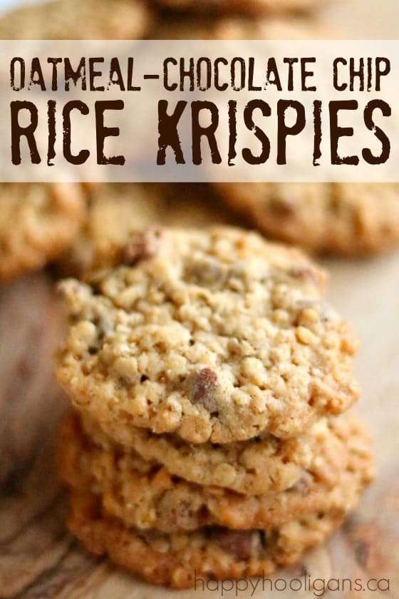 Oatmeal, Chocolate-Chip, Rice Krispy Cookies 