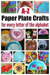 Paper Plate Crafts for Letter of the Week