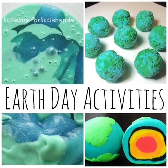 Earth Day Slime, Earth Day Seed Bombs, Earth Day Play Dough