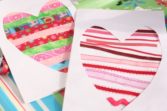 Homemade heart cards for kids