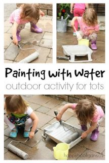 Painting with Water - easy, outdoor activity for kids