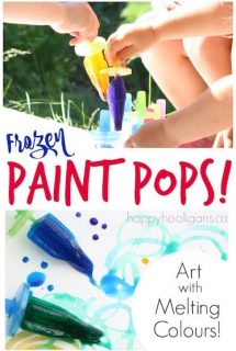 Painting with Frozen Ice Pop