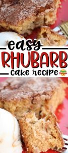Rhubarb Scratch Cake Recipe