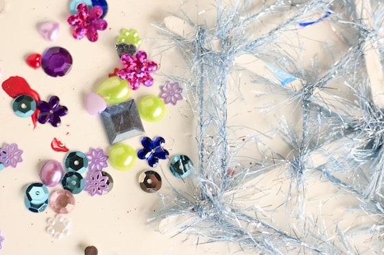 snowflake ornament and craft gems