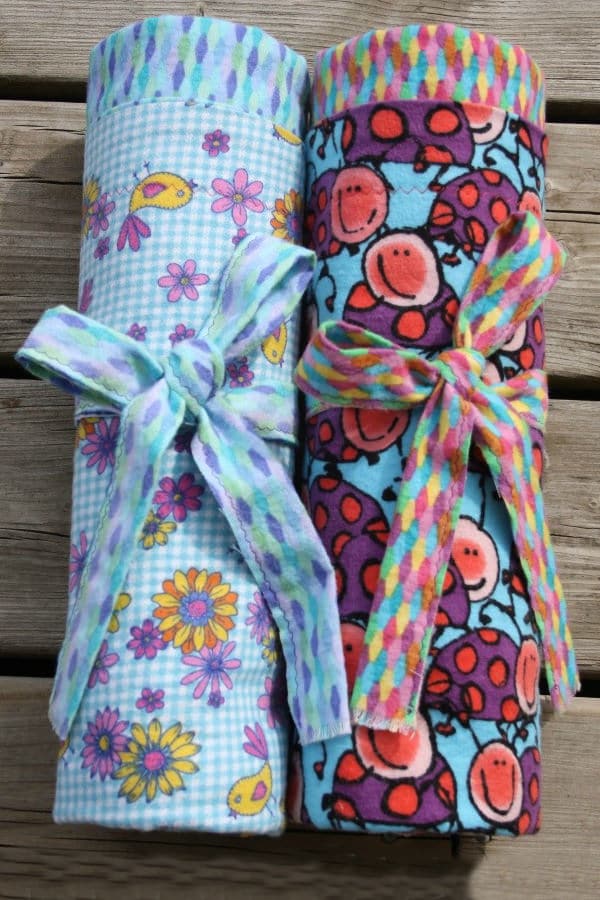 handmade double flannel baby/toddler blankets boys group 2 