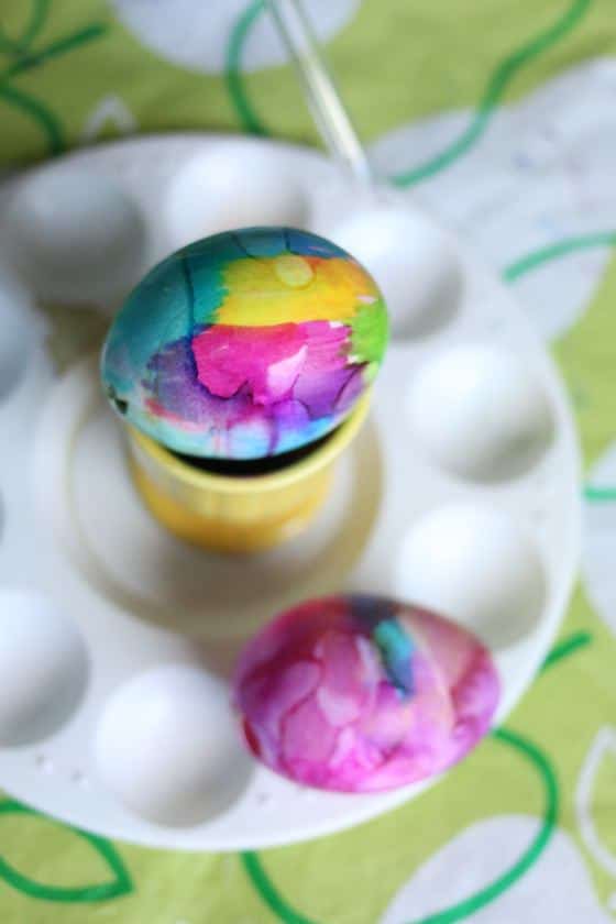 Eggs coloured with Sharpies