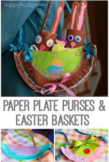 Paper Plate Purse and Easter Basket Craft - Happy Hooligans