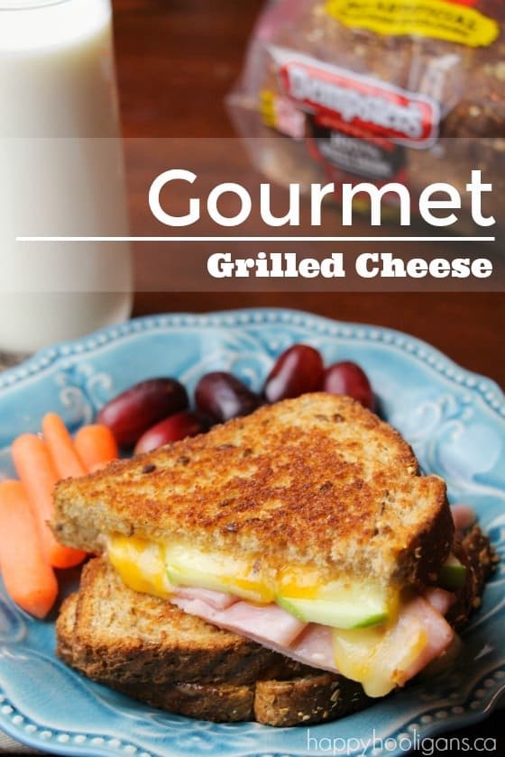 Gourmet Grilled Cheese with Ham and Green Apple