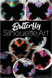 Butterfly Silhouette Art for Kids