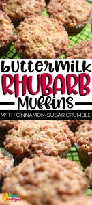 Buttermilk Rhubarb Muffins