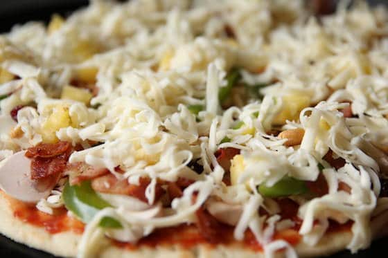 Closeup of Gourmet Pizza