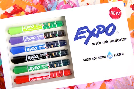 Expo Dry Erase Markers with Ink Indicator