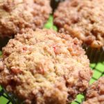Muffins made with Rhubarb and homemade buttermilk