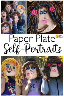Paper Plate Self-Portrait Craft for Kids - Happy Hooligans
