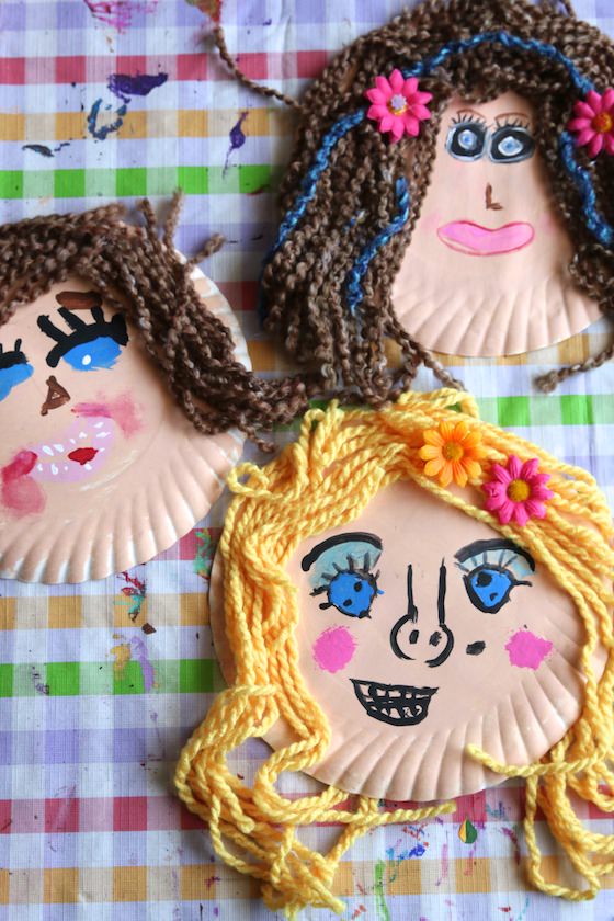 Paper Plate Face Craft for Kids
