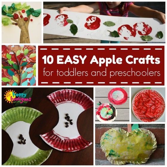 10 Easy Apple Crafts for Young Kids