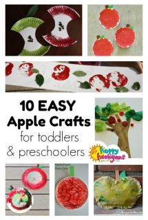 Easy Preschool Apple Crafts - Happy Hooligans