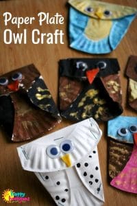 Easy Paper Plate Owl Craft - Happy Hooligans
