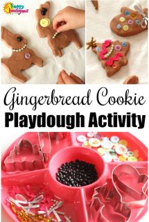 Gingerbread Cookie Play Dough Activity