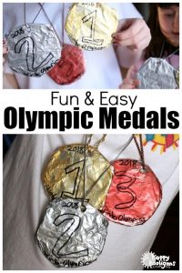Easy Olympic Medals Craft for Kids - Happy Hooligans