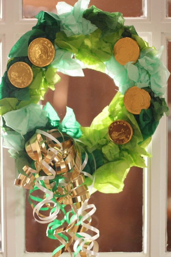 st. patrick's day wreath craft for kids