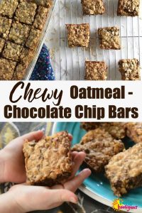 Chewy Oatmeal Chocolate Chip Bars