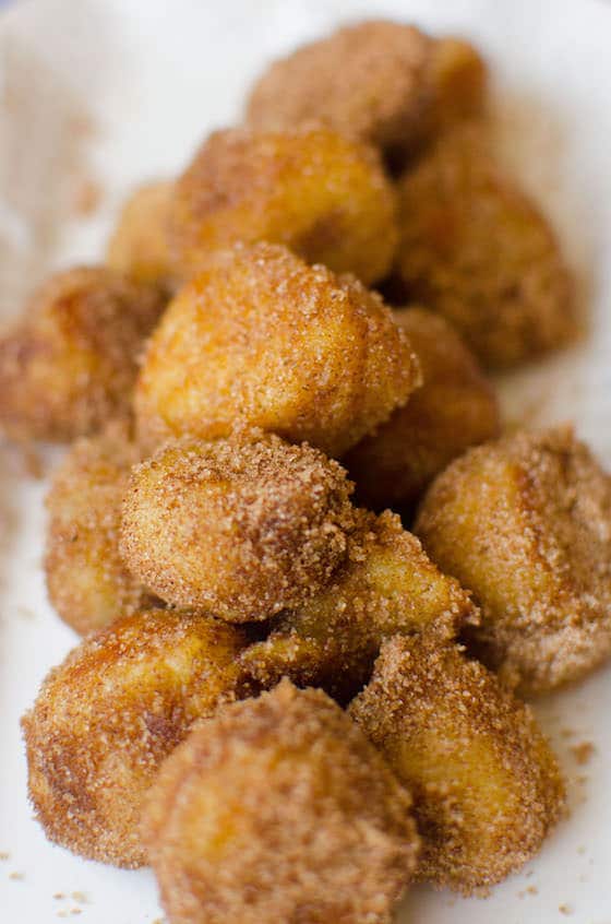 close up french toast nuggets