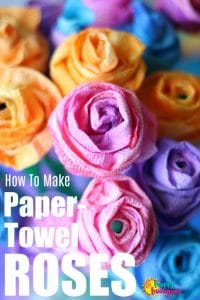 How to Make Paper Towel Roses - Happy Hooligans
