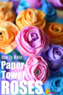 How to make a paper towel rose - Happy Hooligans
