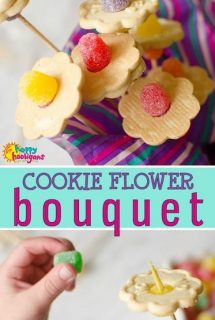 cookie bouquet - flower cookies for Mother's Day