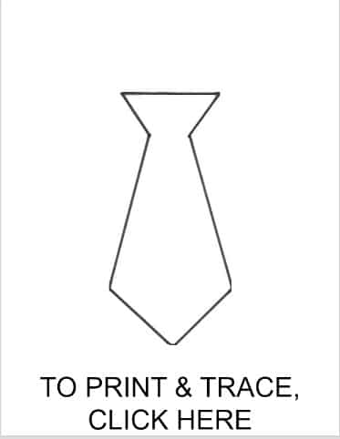 Printable tie template