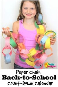Back to school Paper Chain Count Down Calendar