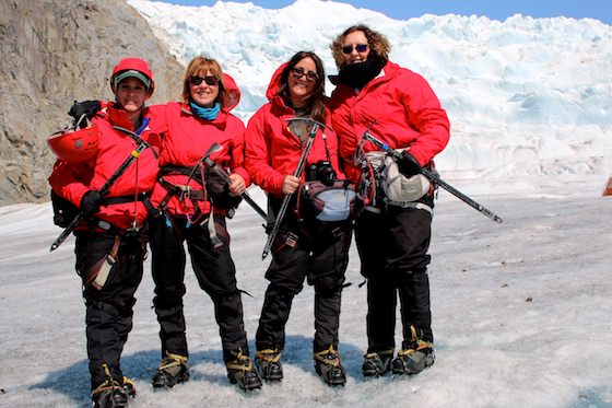 Bloggers helicopter glacier excursion in Alaska