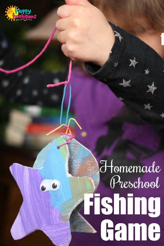 Homemade Preschool Fishing Game