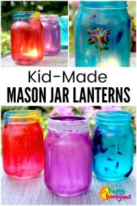 Kid-Made Mason Jar Lanterns