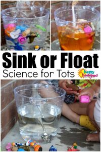 Sink or Float Science Activity for Toddlers and Preschoolers