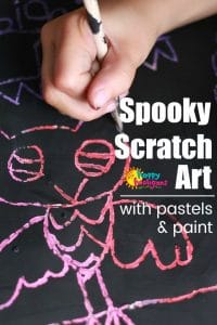 Spooky Scratch Art Project for Halloween for Kids