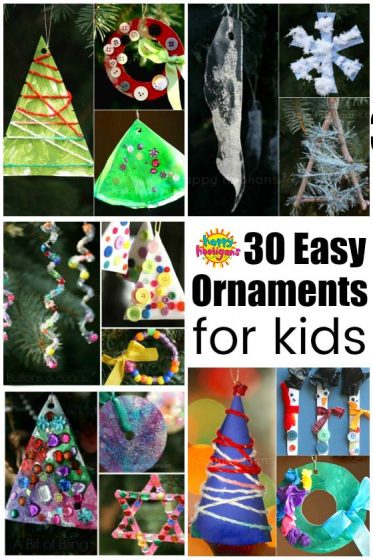 30 Easy Kids' Christmas Ornaments to Make at Home
