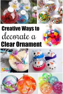 Clear Glass Ornament Crafts