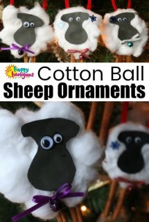 Cotton Ball Cinnamon Stick Sheep